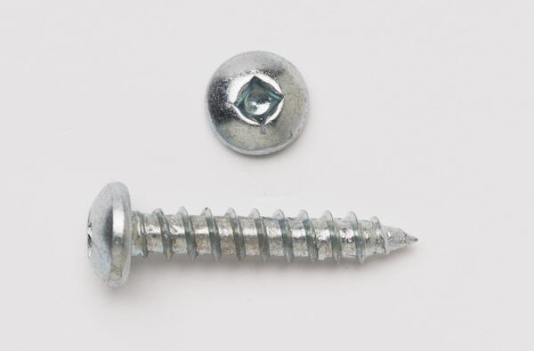 12X212PHSQTSZJ 12 X 2-1/2 PAN HEAD SQUARE DRIVE TAPPING SCREW ZINC PLATED